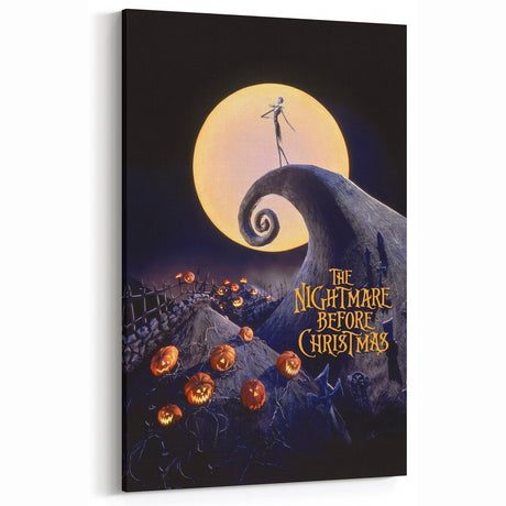 1990s Vintage Movie Poster - Classic 90s Film Art - The Nightmare Before Christmas
