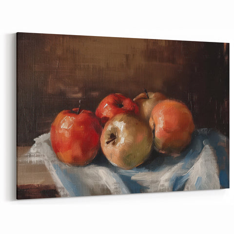 Apple Still Life Fruit Wall Art – Classic Kitchen Decor