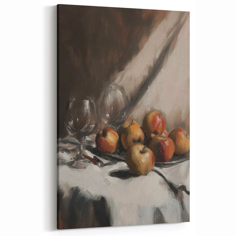 Elegant Apple Still Life – Classic Fruit Kitchen Wall Art