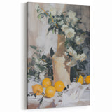 Lemon Still Life Art – Elegant Kitchen Fruit Canvas Print