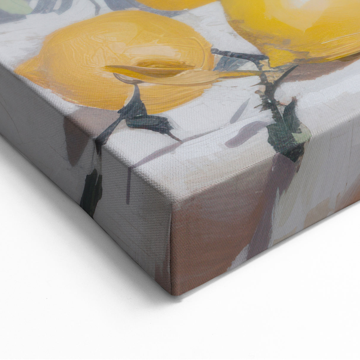 Lemon Still Life Art – Elegant Kitchen Fruit Canvas Print