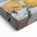 Lemon Still Life Art – Elegant Kitchen Fruit Canvas Print