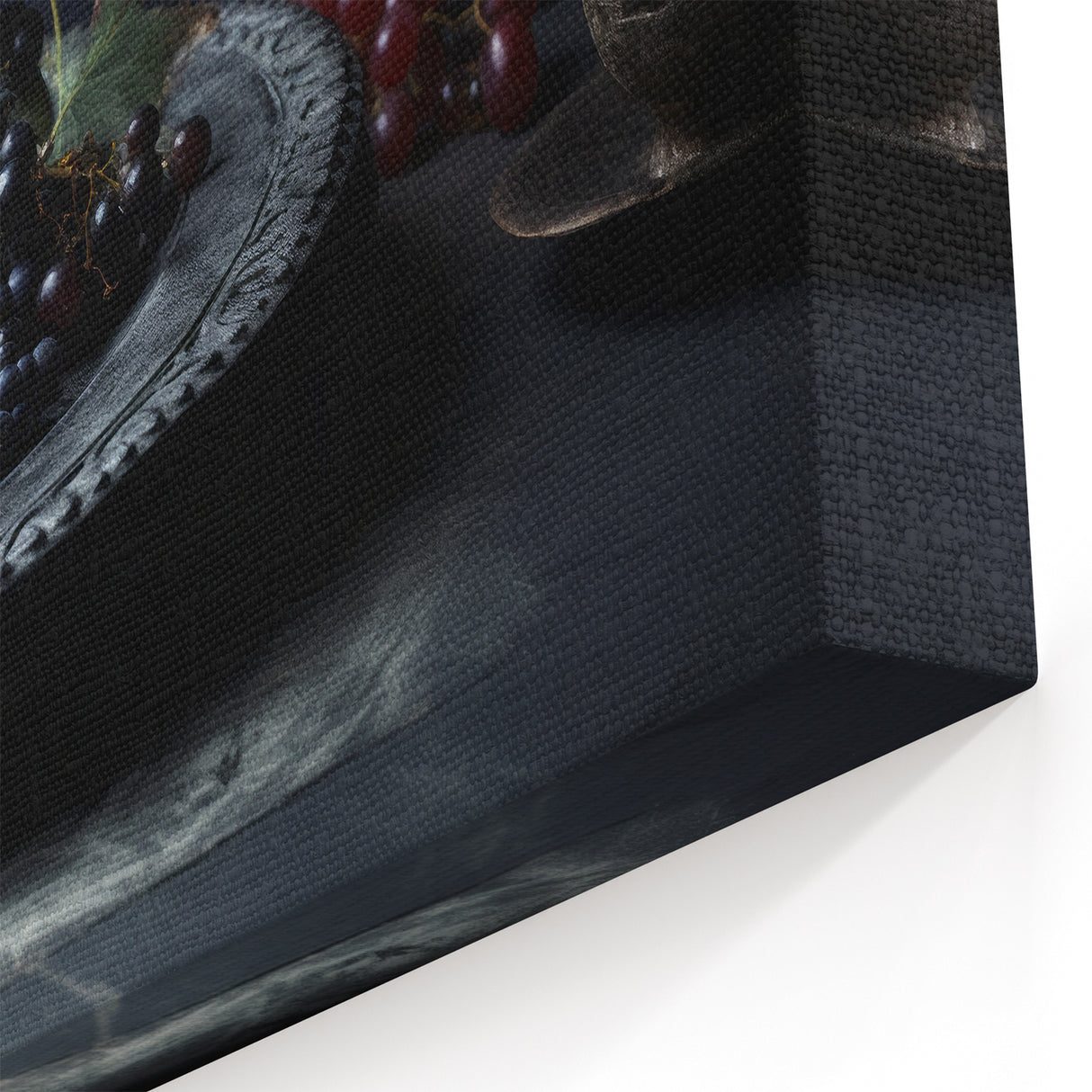 Dark Fruit Still Life – Elegant Berry & Grape Canvas Art