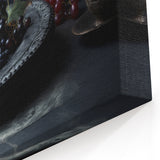 Dark Fruit Still Life – Elegant Berry & Grape Canvas Art