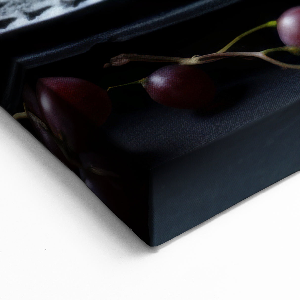 Dark Fruit Still Life – Elegant Berry & Grape Canvas Art