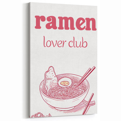 Inspirational Culinary Wall Art - Ramen Lover Club Print
