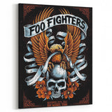 Foo Fighters Retro Wall Art - Vintage Skull & Eagle Poster