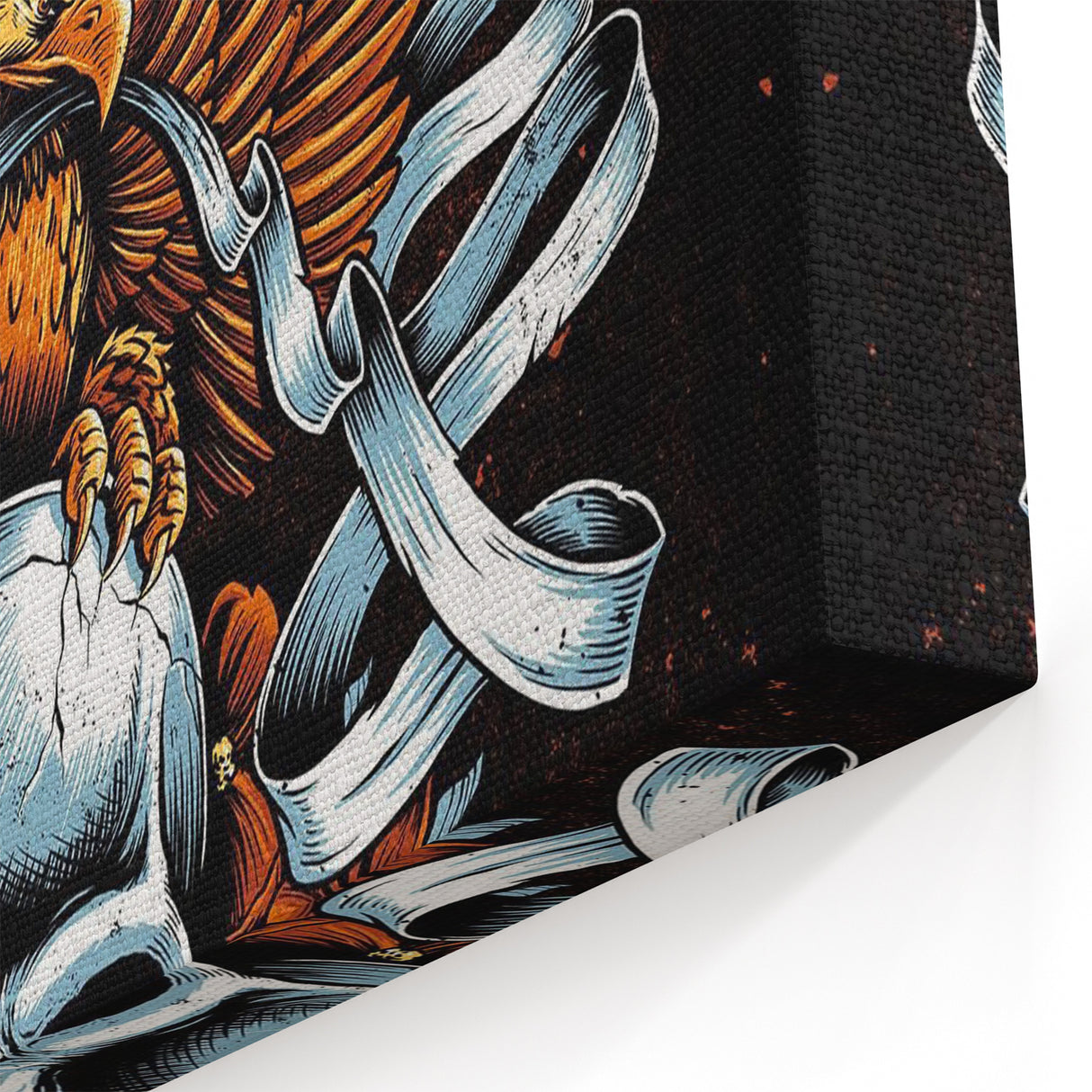 Foo Fighters Retro Wall Art - Vintage Skull & Eagle Poster