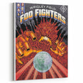 Foo Fighters Retro Wall Art - Vintage Sci-Fi Concert Poster