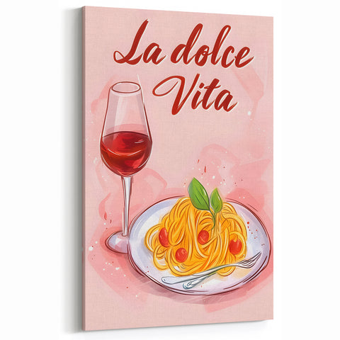 Inspirational Culinary Wall Art - La Dolce Vita Italian Print