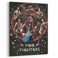 Foo Fighters Retro Wall Art - Vintage Cosmic Concert Poster