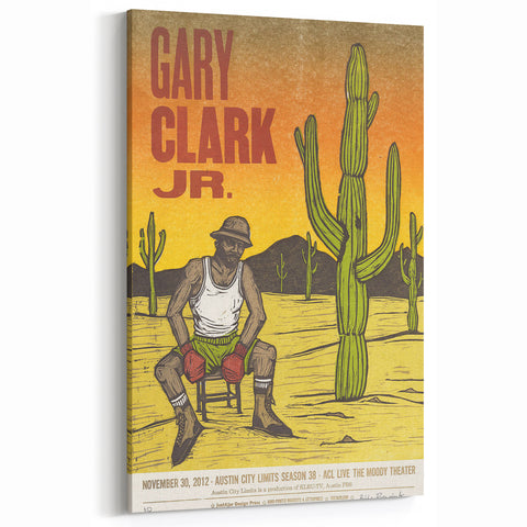Gary Clark Jr. Retro Wall Art - Vintage Austin City Limits Poster