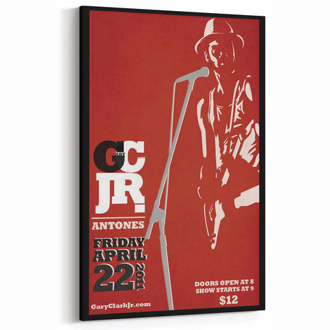 Gary Clark Jr. Retro Wall Art - Vintage Antone’s Concert Poster