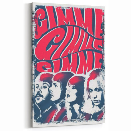 ABBA Retro Wall Art - Vintage Gimme! Gimme! Gimme! Poster