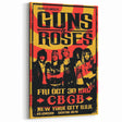 Guns N' Roses Retro Wall Art - Vintage 1987 CBGB Concert Poster