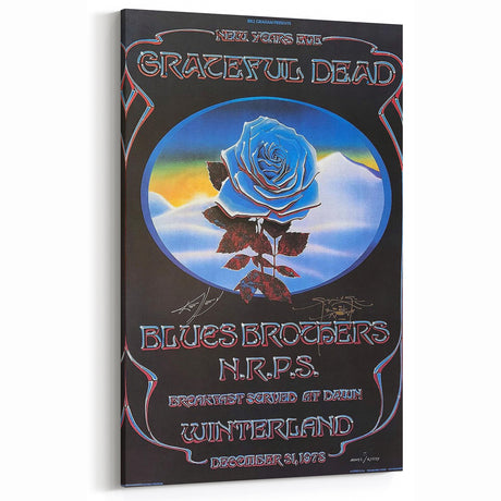 Grateful Dead Retro Wall Art – Vintage New Year’s Eve Concert Print