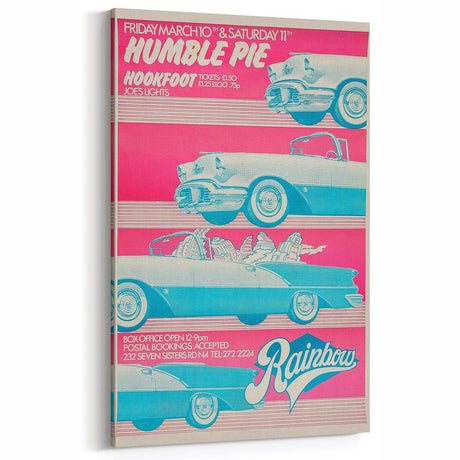 Humble Pie Retro Wall Art – Vintage Rainbow Theatre Concert Print