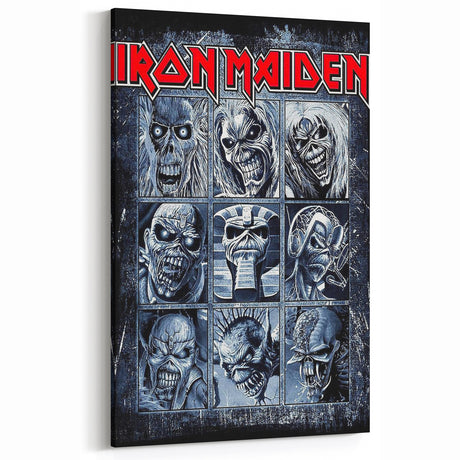 Iron Maiden Retro Wall Art – Vintage Heavy Metal Poster Print