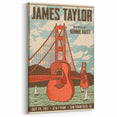 James Taylor Retro Wall Art – Vintage San Francisco Concert Print