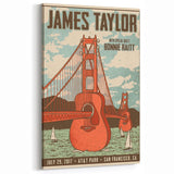 James Taylor Retro Wall Art – Vintage San Francisco Concert Print