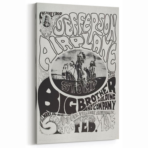 Jefferson Airplane Retro Wall Art – Vintage 1960s Psychedelic Print