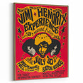 Jimi Hendrix Retro Wall Art – Vintage Baton Rouge Concert Print
