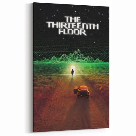 1990s Vintage Movie Poster - Classic 90s Film Art - The Thirteenth Floor