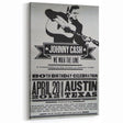 Johnny Cash Retro Wall Art Vintage Prints Black and White Poster