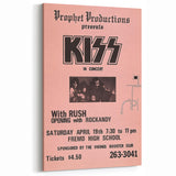 KISS & Rush Retro Wall Art Vintage Prints Pink Concert Poster