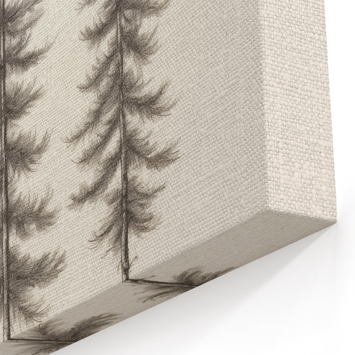 Minimalist Winter Tree Wall Art – Monochrome Forest Print