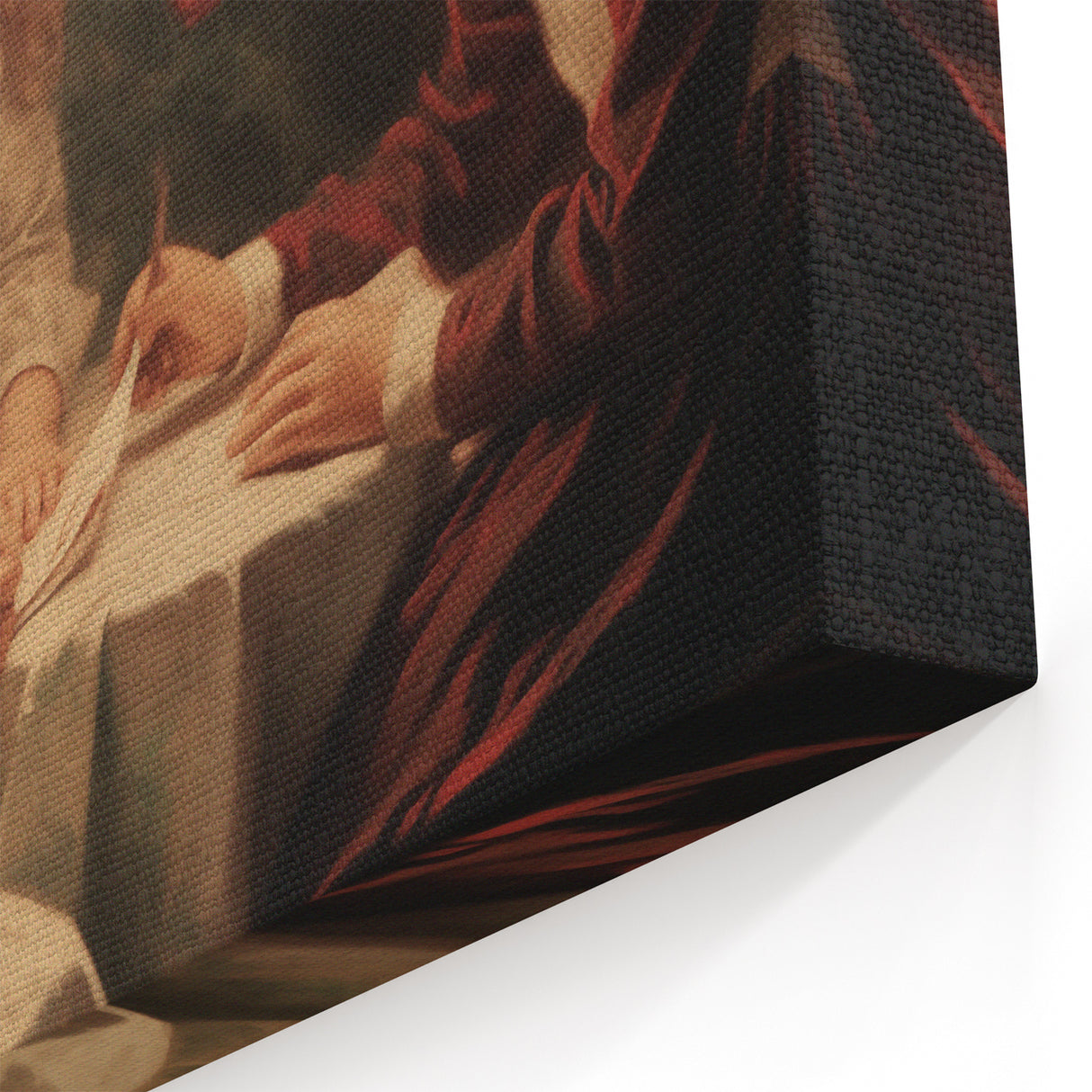 Vintage Christmas Eve Wall Art – Cozy Holiday Scene Canvas Print