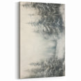 Misty Winter Forest Wall Art – Abstract Snowy Landscape Print
