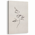 Snowy Landscape Wall Art – Elegant Winter Botanical Sketch Print