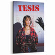 1990s Vintage Horror-Thriller Movie Poster - Tesis (1996) - Spanish Cult Classic Film Art