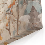 Snowy Landscape Wall Art – Winter Berry Botanical Canvas Print