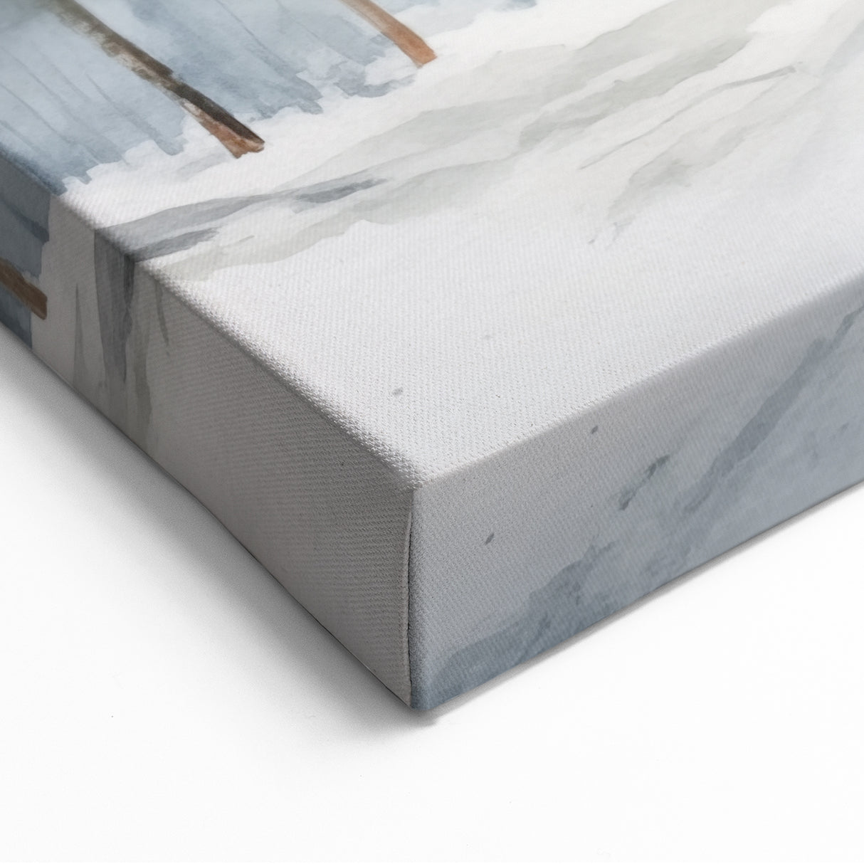 Serene Snowy Forest Winter Wall Art – Peaceful Winter Canvas Art