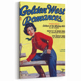 Vintage Magazine Cover Art - Western Romance Retro Wall Print