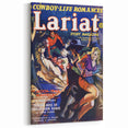 Vintage Magazine Cover Art - Western Romance Action Wall Print