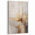 Modern Gold and Gray Winter Wall Art – Abstract Winter Canvas Art