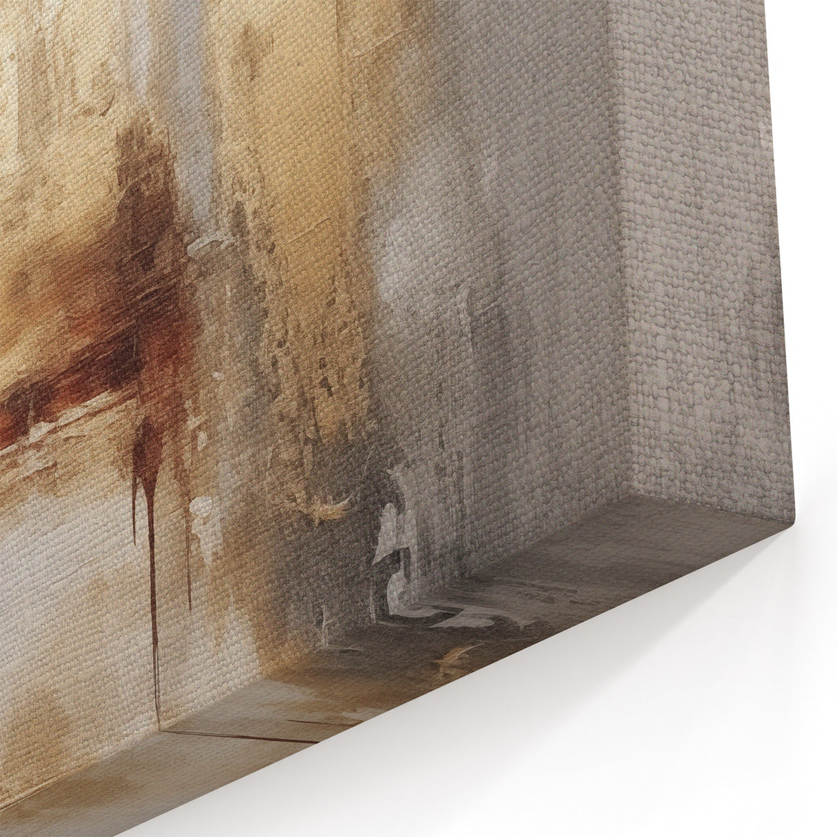 Modern Gold and Gray Winter Wall Art – Abstract Winter Canvas Art