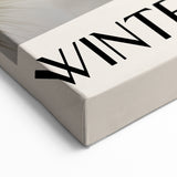 Winter Market Pinecone Wall Art – Rustic Snowy Winter Canvas Print