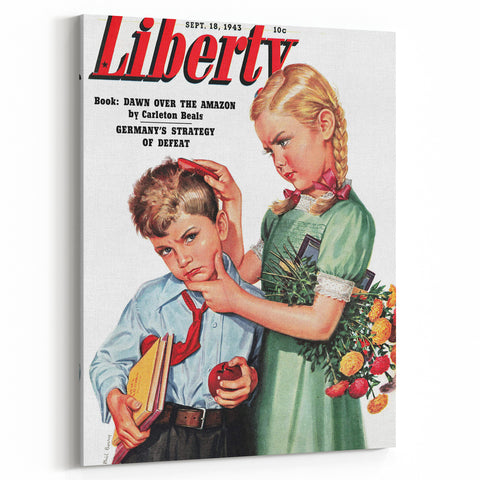 Vintage Magazine Cover Art - Classic Liberty Retro Wall Print