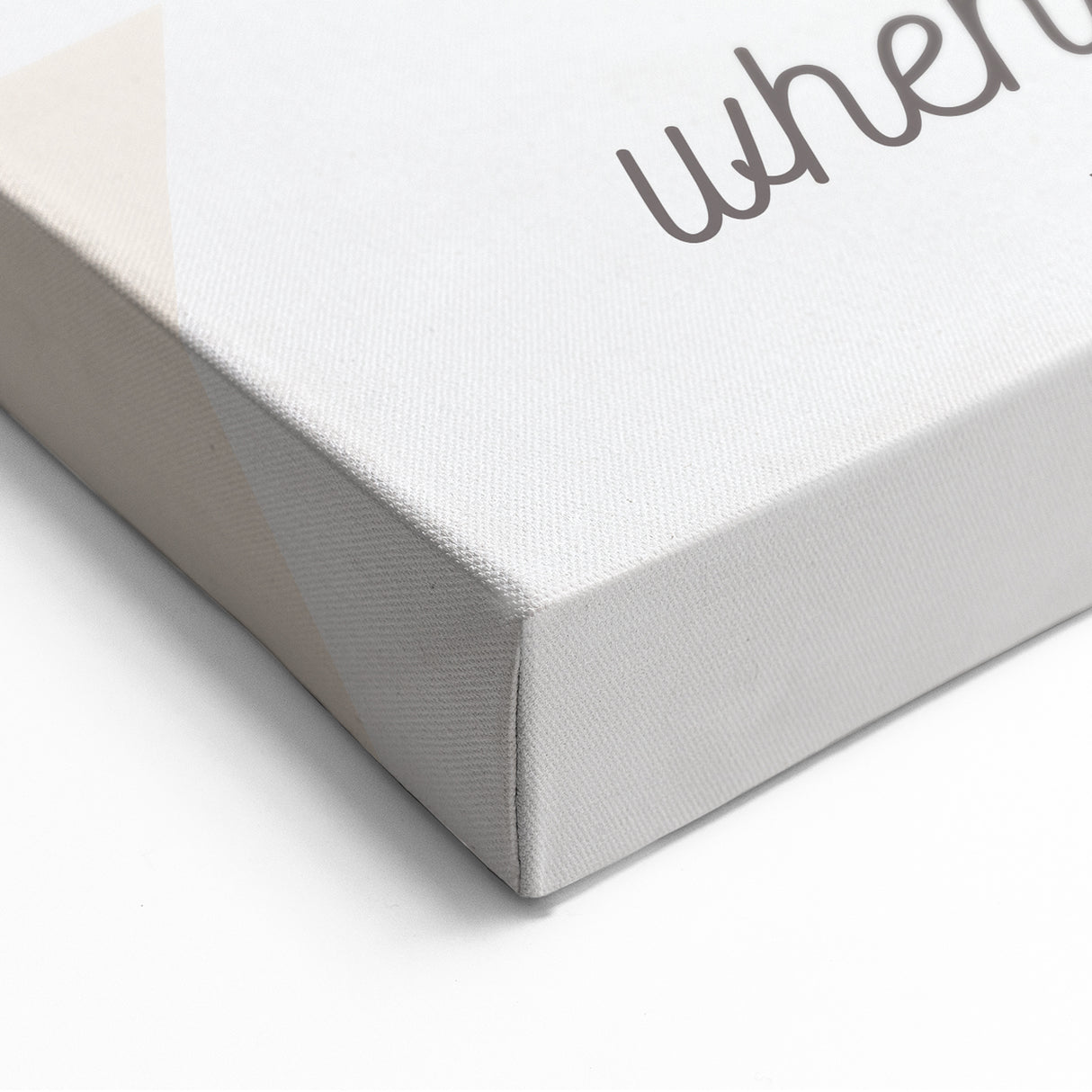 Minimalist Winter Quote Wall Art – Snowy Nature Winter Canvas Print