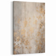 Golden Floral Winter Wall Art – Elegant Abstract Winter Canvas