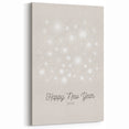 Happy New Year Fireworks Wall Art – Elegant Winter Celebration Print
