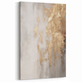 Gold and Gray Abstract Winter Wall Art – Modern Luxe Canvas Print