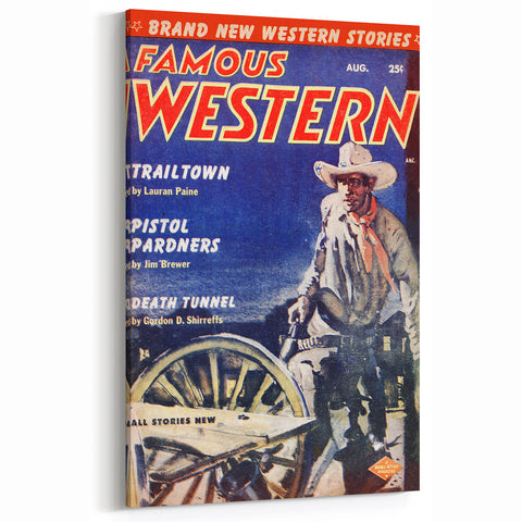 Vintage Magazine Cover Art – Famous Western Retro Wall Print