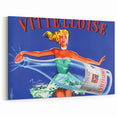 Vintage Advertising Poster - Vittelloise Water Retro Wall Art