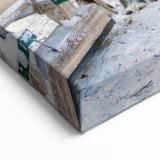 Snowy Landscape Wall Art – Majestic Reindeer Winter Canvas Art