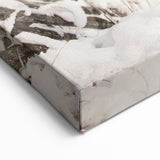 Winter Scene Wall Art – Serene Snowy Path in Winter Landscape